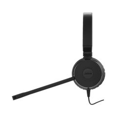 Jabra Evolve 30 Duo con conexión USB / 3.5mm, micrófono con cancelación de ruido y controlador en el cable con botones e indicadores LED (5399-829-309)