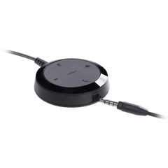 Jabra Evolve 30 Duo con conexión USB / 3.5mm, micrófono con cancelación de ruido y controlador en el cable con botones e indicadores LED (5399-829-309)