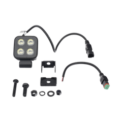 Luz de Trabajo Ultra brillante Cuadrada, 4 LED, 2650 Lúmenes, 12-24 Vcd