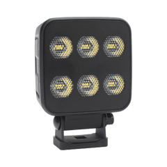 Luz de Trabajo Ultra brillante Cuadrada, 6 LED, 6552 Lúmenes, 12-24 Vcd