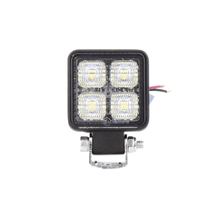 Luz de trabajo de 4 LED de 10 Watt, 12-24 Vcd, 800 lúmenes