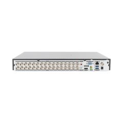 DVR 32 Canales TurboHD + 8 Canales IP / 5 Megapixel Lite - 3K Lite / Acusense (Evita Falsas Alarmas) / Audio Bidireccional / 2 Bahías de Disco Duro / H.265+ / Salida de Video en Full HD