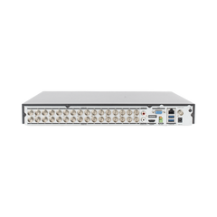 DVR 32 Canales TurboHD + 8 Canales IP / 5 Megapixel Lite - 3K Lite / Acusense (Evita Falsas Alarmas) / Audio Bidireccional / 2 Bahías de Disco Duro / H.265+ / Salida de Video en Full HD