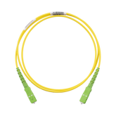 Jumper de Fibra Optica Monomodo 9/125 OS2, SC/APC-SC/APC Simplex, OFNR (Riser), Color Amarillo, 1 Metro (3.28 Pies)