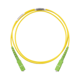 Jumper de Fibra Optica Monomodo 9/125 OS2, SC/APC-SC/APC Simplex, OFNR (Riser), Color Amarillo, 1 Metro