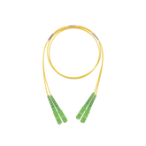 Jumper de Fibra Optica Monomodo 9/125 OS2, SC/APC-SC/APC Duplex, OFNR (Riser), Color Amarillo, 2 Metros (6.56 Pies)
