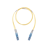 Jumper de Fibra Optica Monomodo 9/125 OS2, LC-LC Duplex, LSZH, Color Amarillo, 10 Metros (32.81 Pies)