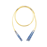 Jumper de Fibra Optica Monomodo 9/125 OS2, LC-SC Duplex, OFNR (Riser), Color Amarillo, 5 Metros (16.40 Pies)