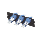 Placa Acopladora de Fibra Óptica FAP, con 6 Conectores LC Duplex (12 Fibras), para Fibra Monomodo OS1/OS2, Color Azul