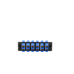 Placa Acopladora de Fibra Optica FAP, Con 6 Conectores SC Duplex (12 Fibras), Para Fibra Monomodo OS1/OS2, Color Azul