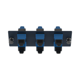 Placa Acopladora de Fibra Óptica FAP, Con 6 Conectores SC Simplex (6 Fibras), Para Fibra Monomodo OS1/OS2, Color Azul