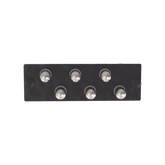 Placa Acopladora de Fibra Óptica FAP, Con 6 Conectores ST Simplex (6 Fibras), Para Fibra Monomodo OS1/OS2, Color Negro