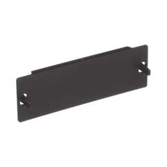 Placa Ciega FAP, Para Reservar Espacio de Uso Futuro en Paneles de Fibra Óptica, Color Negro