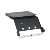 Panel de Distribución de Fibra Óptica, Acepta 4 Placas FAP o FMP, Bandeja Deslizable e Inclinable Hacia Abajo, Hasta 96 Fibras, Color Negro, 1UR