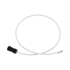 Cable de Conexión en Campo Jack a Plug RJ45, Categoría 6A, CMP (Plenum), 1 Metro (3.28 Pies), Color Blanco