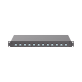 Distribuidor de Fibra Óptica, Con 12 Conectores LC Duplex (24 Fibras), Para Fibra Multimodo OM3/OM4, 1 UR