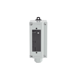 Panel de Parcheo Modular para Fibra Óptica, de Instalación en Riel DIN Estándar de 35 mm (1.38 pulgadas), Acepta Una Placa Acopladora FAP, Color Gris