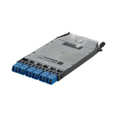 Cassette HD Flex? Con 6 Puertos LC Duplex (12 Fibras), Para Fibra Monomodo OS2, Color Azul