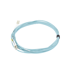 Jumper de Fibra Óptica Multimodo 50/125 XGLO OM3, LC-LC Duplex, OFNR, Color Aqua, 7 Metros