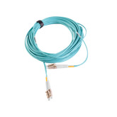Jumper de Fibra Óptica Multimodo 50/125 XGLO OM3, LC-LC Duplex, OFNR, Color Aqua, 15 Metros (49.21 Pies)