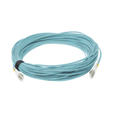 Jumper de Fibra Óptica Multimodo 50/125 XGLO OM3, LC-LC Duplex, OFNR, Color Aqua, 30 Metros (98.43 Pies)