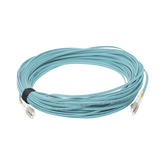 Jumper de Fibra Óptica Multimodo 50/125 XGLO OM3, LC-LC Duplex, OFNR, Color Aqua, 30 Metros