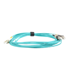Jumper de Fibra Óptica Multimodo 50/125 XGLO OM3, LC-SC Duplex, OFNR, Color Aqua, 5 Metros (16.40 Pies)