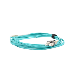 Jumper de Fibra Óptica Multimodo 50/125 XGLO OM3, LC-SC Duplex, OFNR, Color Aqua, 5 Metros (16.40 Pies)