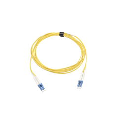 Jumper de Fibra Óptica Monomodo (OS2), XGLO, Riser, LC/UPC-LC/UPC Duplex, OFNR, Color Amarillo, 10 Metros (32.81 Pies)