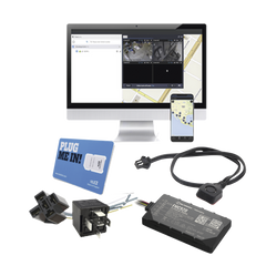 KIT de Localizador 4G LTE, SIM SIM30M2M, VOUCHER POR 1 Mes, Plataforma Por 1 Mes, Relevador y Botón de Pánico.