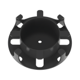 Administrador de Fibra Óptica en Paneles Opticom de 1 UR, Color Negro, 2 Piezas