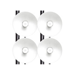 Kit de 4 radios FORCE4625 de alto Desempeño / Wi-Fi 6E / Hasta 1 Gbps / 5925 - 7125 MHz / Antena Integrada 25 dBi