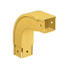Bajada Vertical Exterior de 90º, Para uso con Canaletas 2x2 FiberRunner™, Color Amarillo