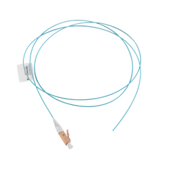 Pigtail de Fibra Óptica LC Simplex, Multimodo OM3 XGLO 50/125, OFNR, Color Aqua, 1 Metro