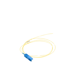 Pigtail de Fibra Óptica SC/UPC Simplex, Monomodo OS1/OS2 XGLO, OFNR, Color Amarillo, 1 Metro (3.28 Pies)