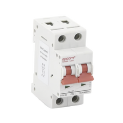 Protección Térmica/ Interruptor 2P, 32A, Corriente Directa 800 Vcc para Aplicación Fotovoltaica Montaje Riel DIN
