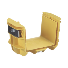 Union Recta "Cople", Para Canaleta FiberRunner™ 4X4, Color Amarillo