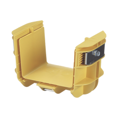 Union Recta "Cople", Para Canaleta FiberRunner™ 4X4, Color Amarillo