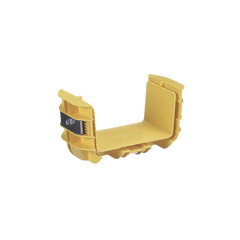 Union Recta "Cople", Para Canaleta FiberRunner™ 6X4, Color Amarillo