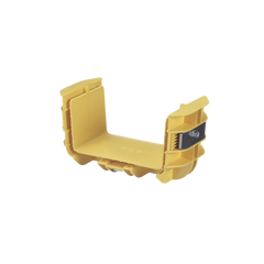 Union Recta "Cople", Para Canaleta FiberRunner™ 6X4, Color Amarillo