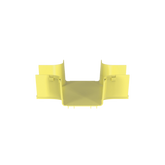 Accesorio de 4 Vías Horizontal, Con Ángulos a 90º, Para Canaletas FiberRunner™ 6X4, Color Amarillo