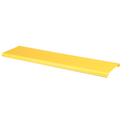Tapa Con Bisagra a Presión Para Canaleta FiberRunner™ FR6X4YL2, de PVC Rígido, Color Amarillo, 2 m de Largo