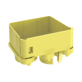 Tapa con 2 Salidas a Tubo de 1.5in (38mm), Para uso con Canaletas 4X4 FiberRunner™, Color Amarillo