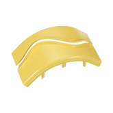 Tapa de Bajada Vertical Exterior de 90º, Para uso con Canaletas 6X4 FiberRunner™, Color Amarillo