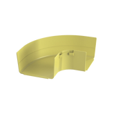 Ángulo Recto a 90º Horizontal, Para Canaletas FiberRunner™ 6X4, Color Amarillo
