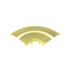 Tapa Opcional para Ángulo Recto de 90º Horizontal FRRA6X4LYL, Color Amarillo