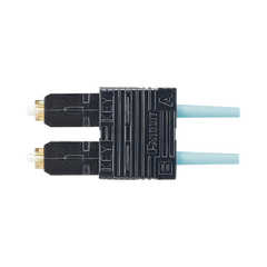 Conector de Fibra Óptica SC Duplex OptiCam, Multimodo 50/125 OM3/OM4, Pre-pulido, Color Aqua