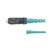 Conector de Fibra Óptica SC Simplex OptiCam, Multimodo 50/125 OM3/OM4, Pre-pulido, Color Aqua