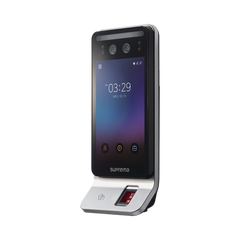 Lector Multi-tecnologia con detector de cubrebocas- Reconocimiento Facial, Huella, Tarjeta Móvil y lector de RFID(125kHz EM & 13.56 Mhz MIFARE) Compatible con BioStar2, Uso para Control de Acceso y Asistencia