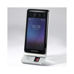 Lector Multi-tecnologia con detector de cubrebocas- Reconocimiento Facial, Huella, Tarjeta Móvil y lector de RFID(125kHz EM & 13.56 Mhz MIFARE) Compatible con BioStar2, Uso para Control de Acceso y Asistencia